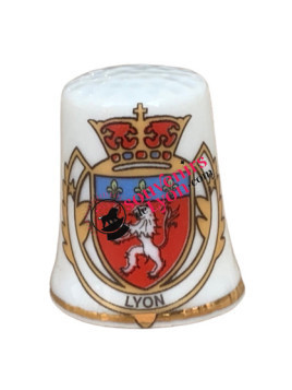 Dé à coudre de collection Lyon emblème chez souvenirsdelyon.Com