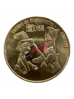 Médaille Souvenirs de Lyon Basilique de Fourvière / Théâtre Guignol chez Souvenirsdelyon.Com