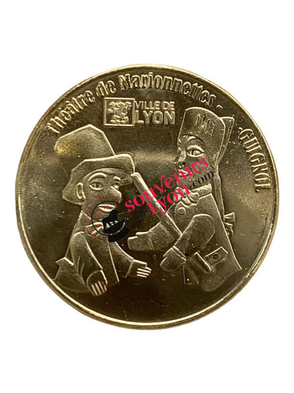 Medal Souvenirs of Lyon Basilica of Fourvière / Guignol Theater souvenirsdelyon.com