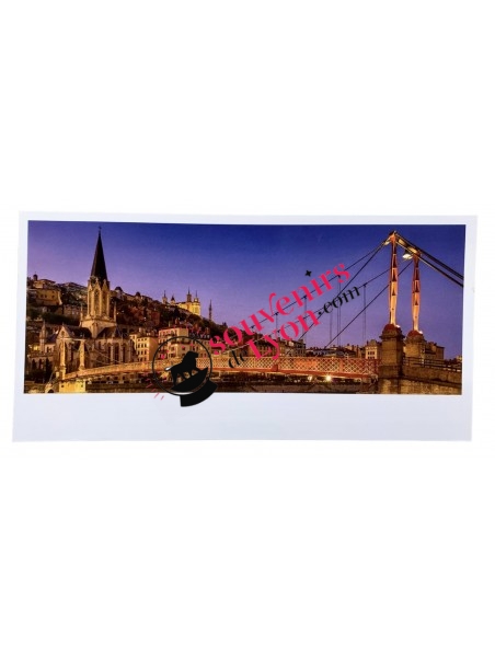 Carte Postale Panoramique - Lyon St Georges chez souvenirsdelyon.com