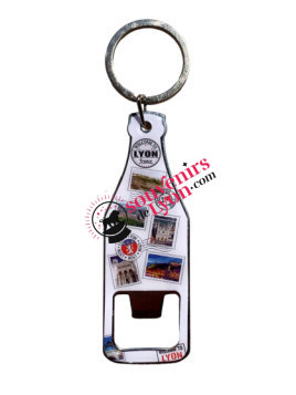 Lyon Multiview Bottle Opener Key Ring souvenirsdelyon.com