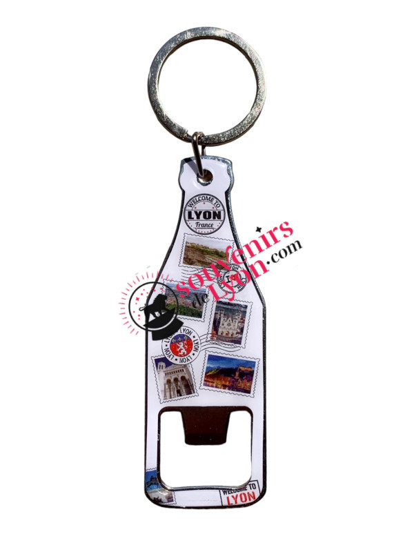 Lyon Multiview Bottle Opener Key Ring souvenirsdelyon.com