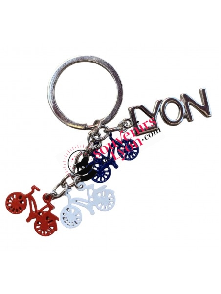 Lyon bycicle key ring Souvenirsdelyon.com