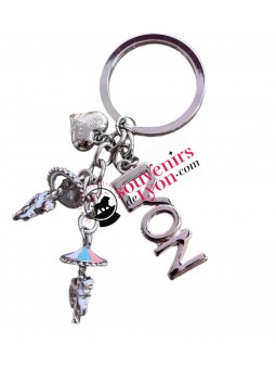 Porte-clés Lyon caroussel chez Souvenirsdelyon.com