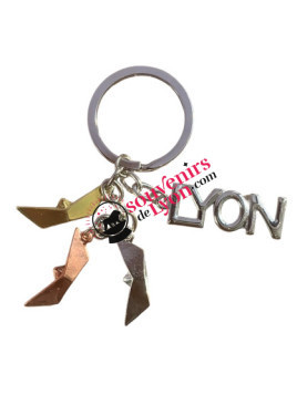 Lyon origami key ring Souvenirsdelyon.com