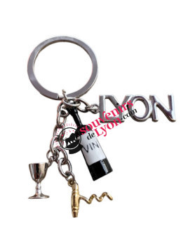 Porte-clés Lyon oenologie chez Souvenirsdelyon.com