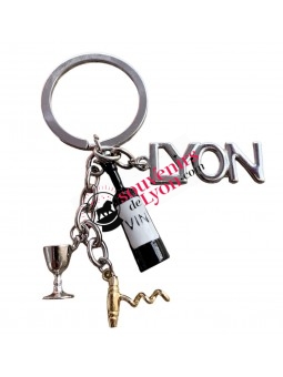 Porte-clés Lyon oenologie chez Souvenirsdelyon.com