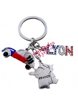 Keyring Lyon 2cv France Souvenirsdelyon.com