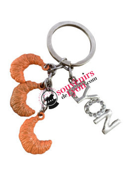 Porte-clés Lyon croissants chez Souvenirsdelyon.com