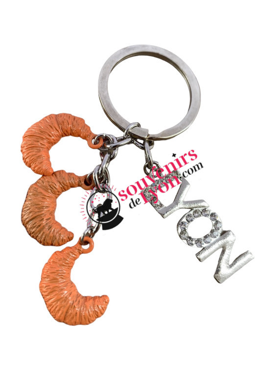 Lyon croissants keyring Souvenirsdelyon.com