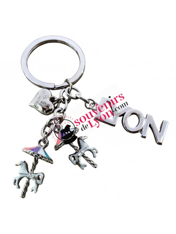 Lyon caroussel key ring Souvenirsdelyon.com