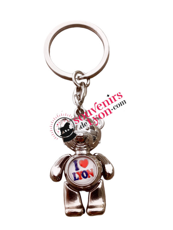 Key ring Lyon Teddy Bear France Souvenirsdelyon.Com