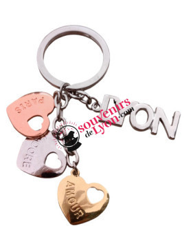 Porte-clés Lyon amoureux chez Souvenirsdelyon.com