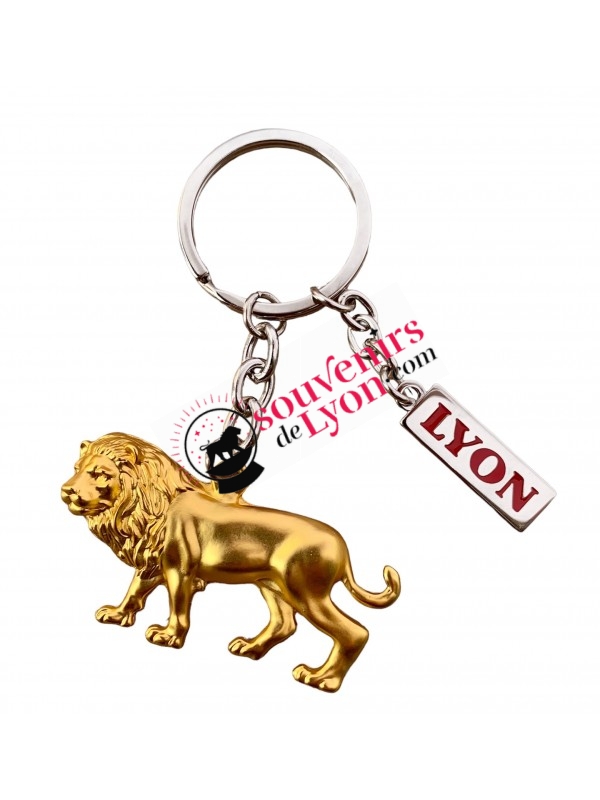 Porte-clés Lyon Lion Doré chez Souvenirsdelyon.com