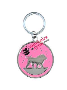 Porte-clés Lyon rond chez Souvenirsdelyon.com