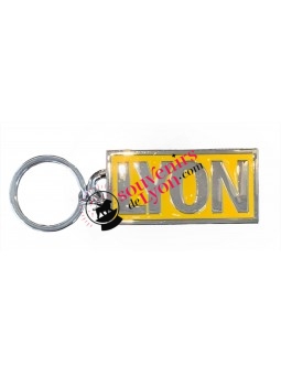 Porte-clés Lyon rectangulaire chez Souvenirsdelyon.com