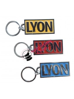 Porte-clés Lyon rectangulaire chez Souvenirsdelyon.com