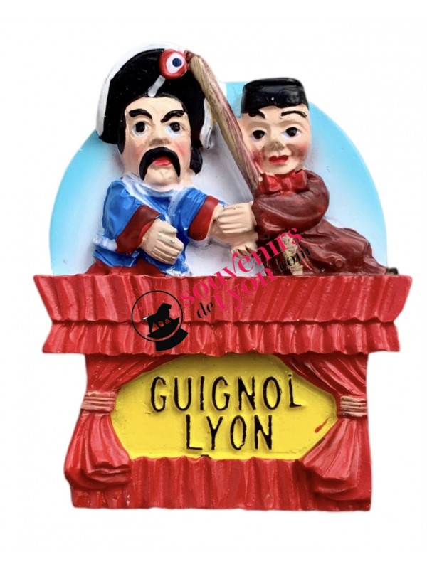 Marionnette Guignol Artisanal en bois – Vieux Lyon Souvenirs