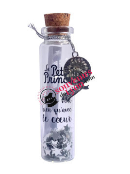 Wish bottle le Petit Prince breloque portrait chez Souvenirsdelyon.com