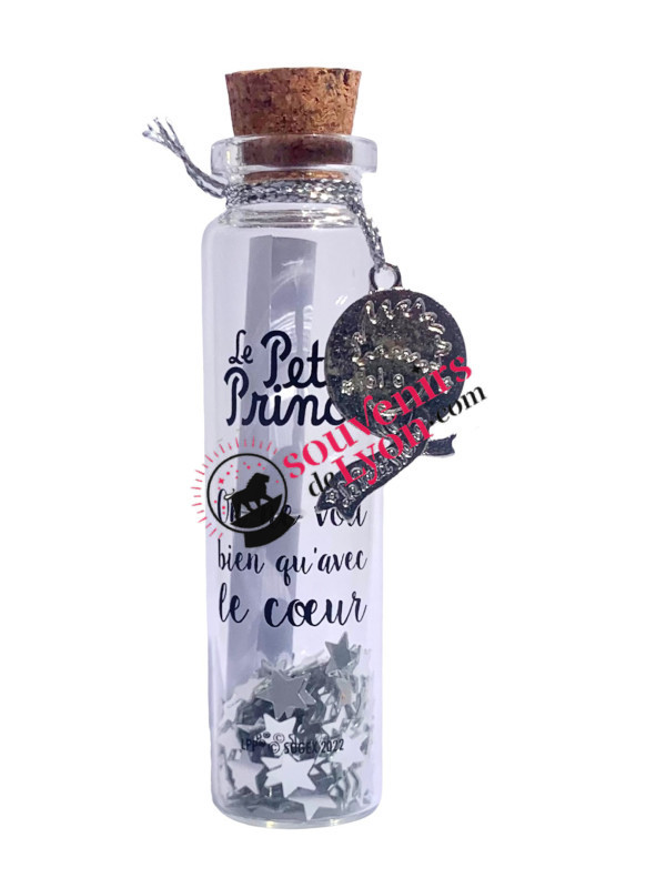 Wish bottle The Little Prince portrait charm Souvenirsdelyon.com
