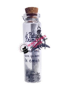 Wish bottle the Little Prince cape and sword charm Souvenirsdelyon.com