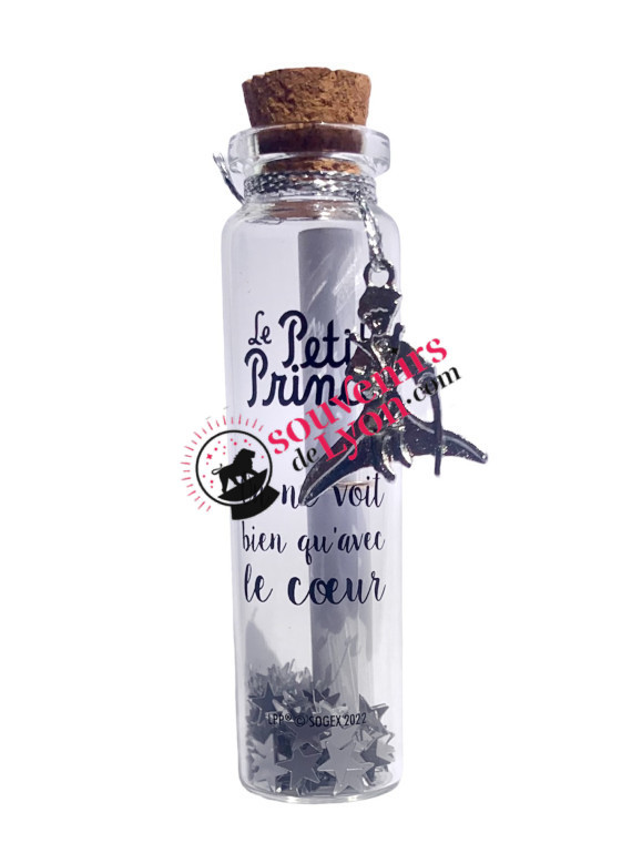 Wish bottle the Little Prince cape and sword charm Souvenirsdelyon.com