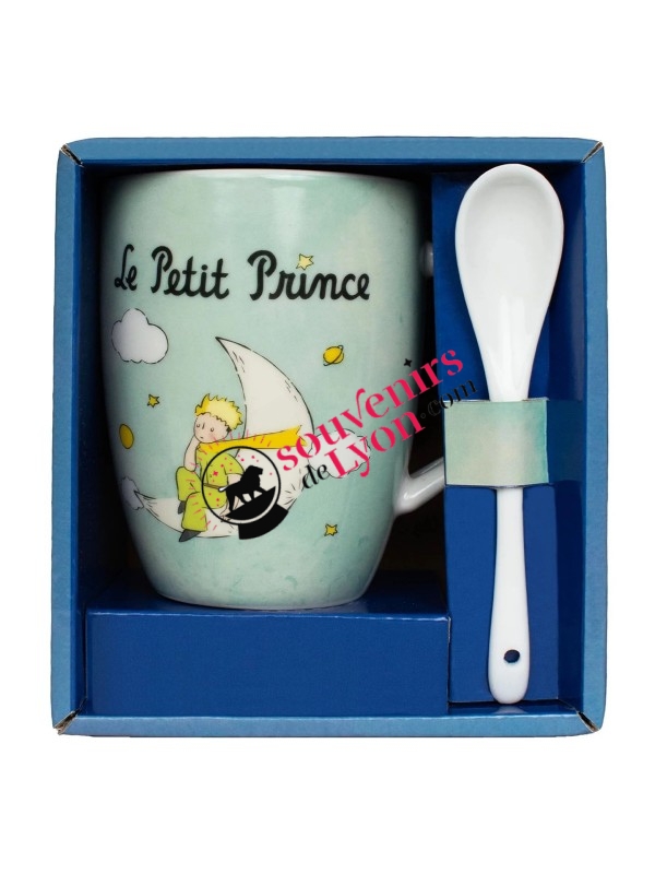 The Little Prince moon mug with spoon at Souvenirsdelyon.com