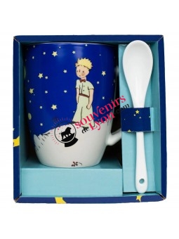Mug cuillère le Petit Prince nuit étoilée chez Souvenirsdelyon.com
