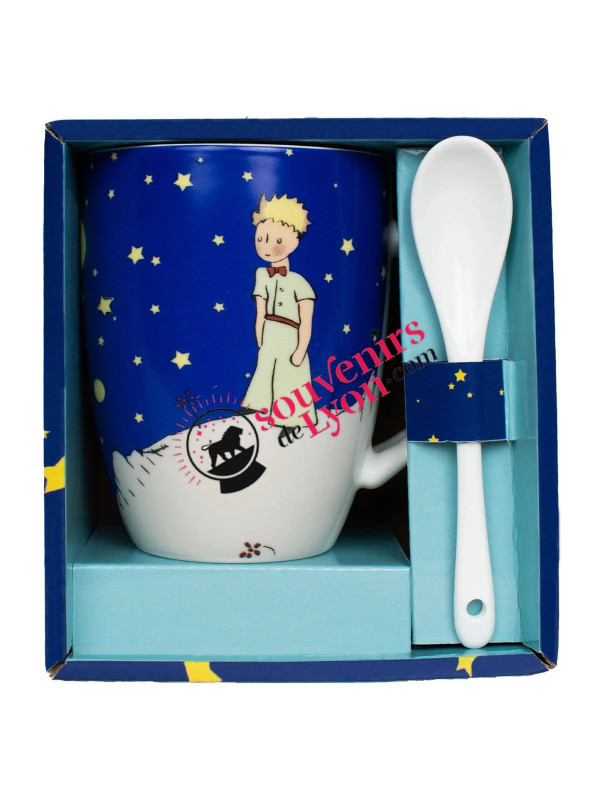 Mug cuillère le Petit Prince nuit étoilée chez Souvenirsdelyon.com