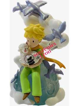 The Little Prince and the sheep on the planet figurine on souvenirsdelyon.com