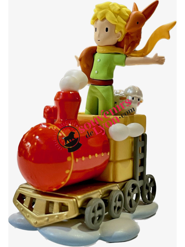 Figurine Le Petit Prince le renard et le mouton dans le train on souvenirsdelyon.com