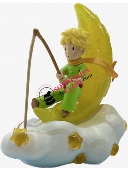 The Little Prince fishing stars on the moon figurine on souvenirsdelyon.com