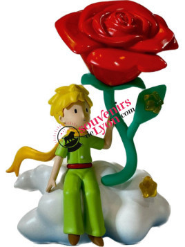 The Little Prince and the rose figurine on souvenirsdelyon.com
