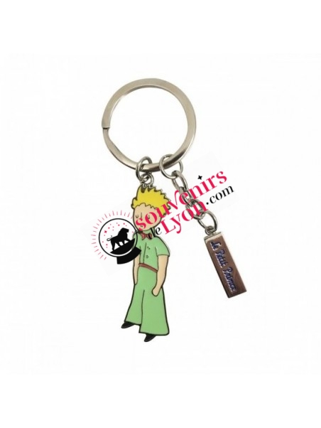 The Little Prince in green clothes key ring Souvenirsdelyon.com