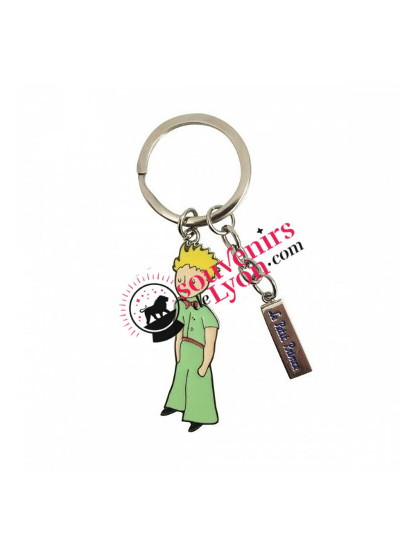 The Little Prince in green clothes key ring Souvenirsdelyon.com
