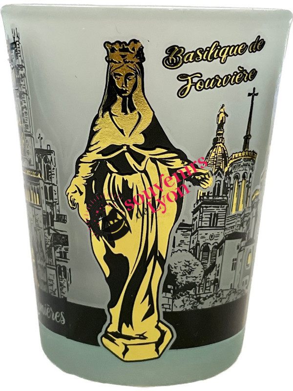 Verre à shooter Lyon Monuments dorés chez Souvenirsdelyon.com