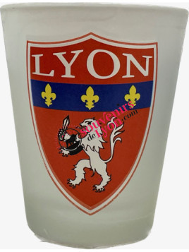 Verre à shooter Emblème Lyon et Fourvière chez Souvenirsdelyon.com