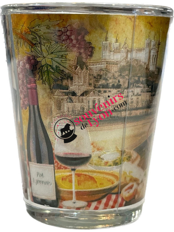 Verre à shooter Lyon Guignol chez Souvenirsdelyon.com