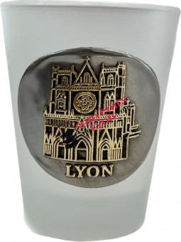 Verre à shooter Lyon Cathédral Saint-Jean chez Souvenirsdelyon.com