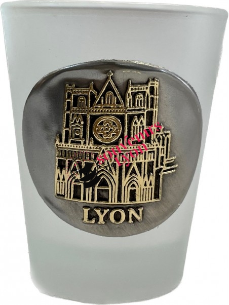 Verre à shooter Lyon Cathédral Saint-Jean chez Souvenirsdelyon.com
