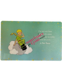 The Little Prince sitting on the cloud placemat chez Souvenirsdelyon.com