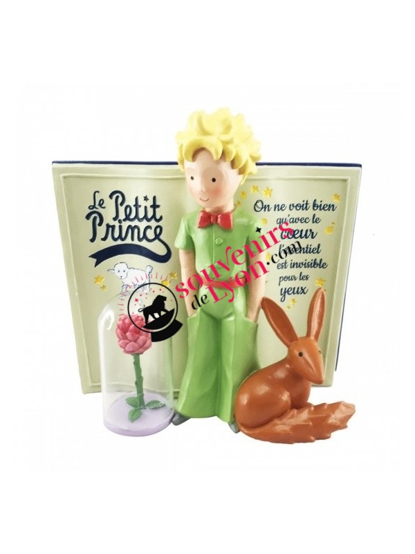 Figurine le Petit Prince, livre, la Rose et le Renard chez Souvenirsdelyon.com