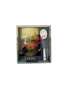 Mug cuillère Vieux Lyon Vintage chez souvenirsdelyon.com