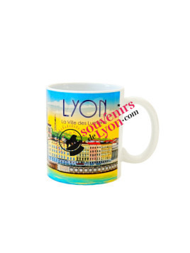 Mug Lyon La Ville des Lumières chez souvenirsdelyon.Com