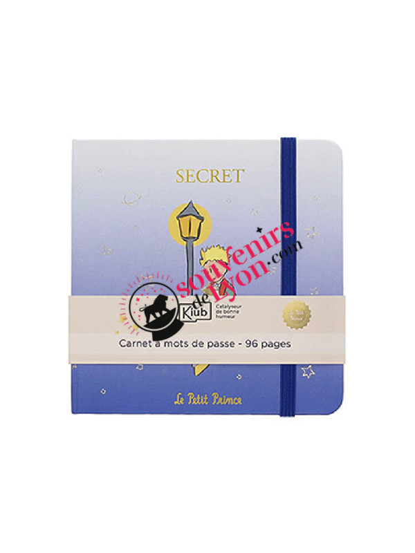 Carnet mot de passe Le Petit Prince bleu chez souvenirsdelyon.Com