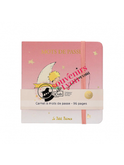Carnet mot de passe Le Petit Prince rose chez Souvenirsdelyon.Com