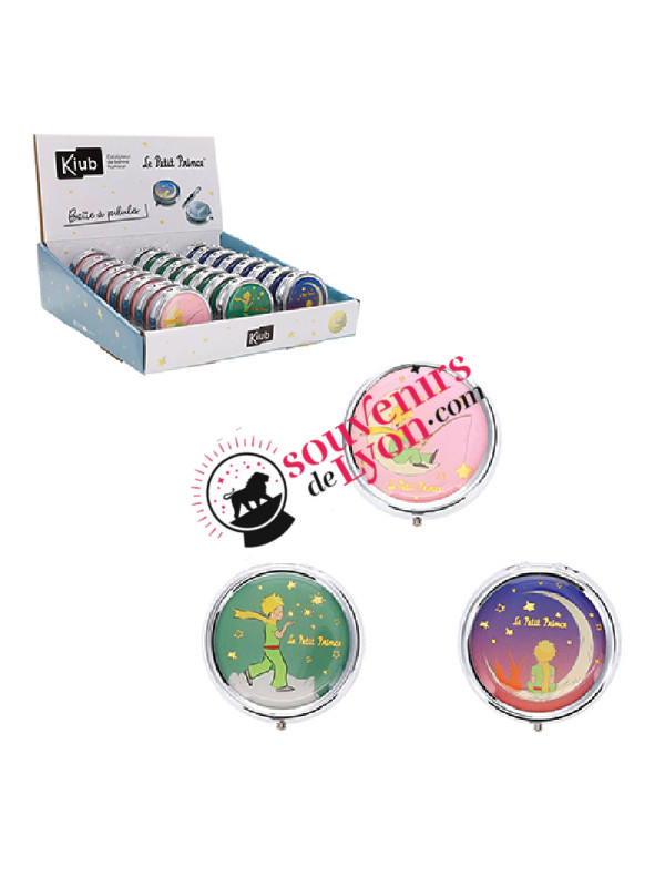 Boîte à pilule Le Petit Prince qui pêche sur la lune chez souvenirsdelyon.com