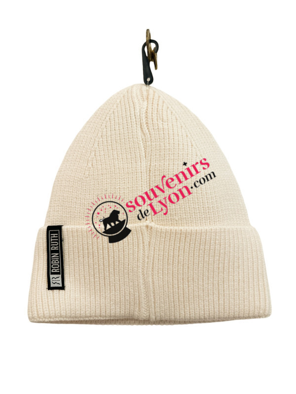 Beanie Lyon Robin Ruth white chez souvenirsdelyon.com