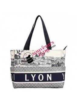Sac lyon City Robin Ruth bleu at Souvenirsdelyon.Com