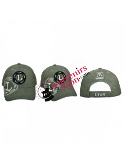 Casquette Lyon Robin Ruth kaki chez Souvenirsdelyon.Com